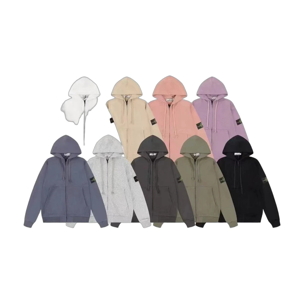 Stone Island Compass Badge Zip Hoodie