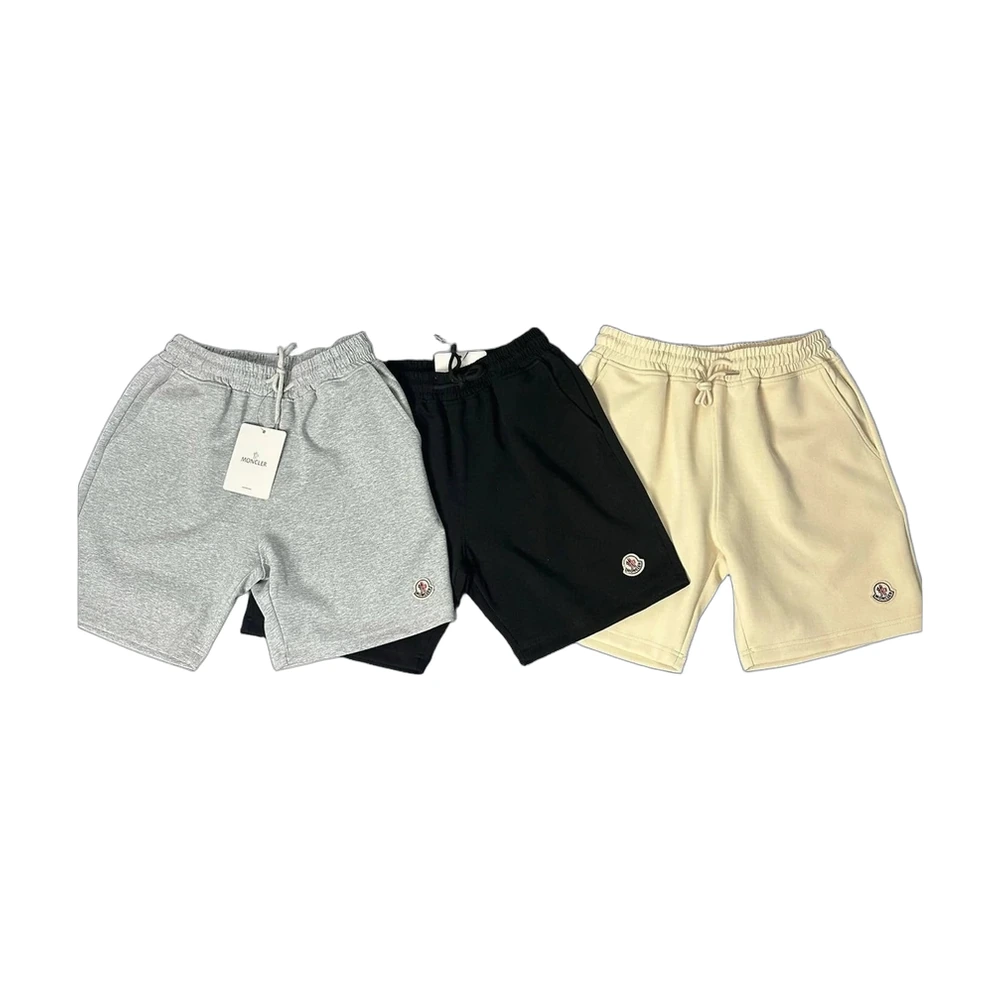 Moncler Logo Patch Fleece Shorts
