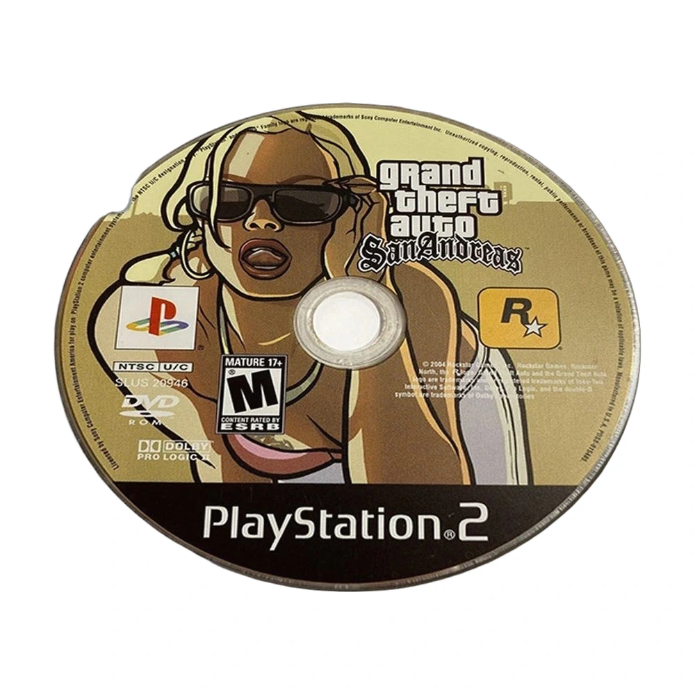 GTA San Andreas PS2 Disc Round Rug