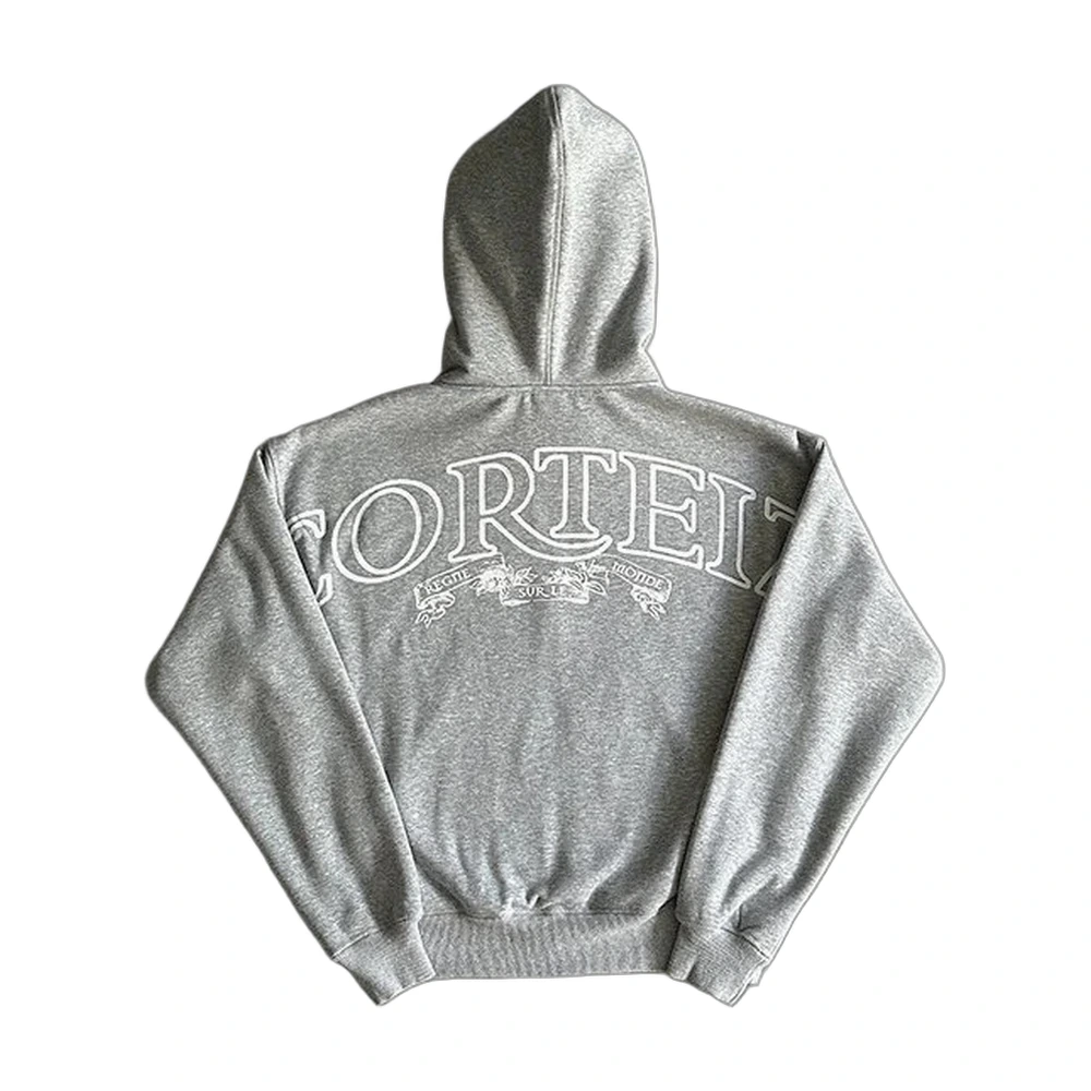 Corteiz Arch Logo Zip Hoodie (Grey)