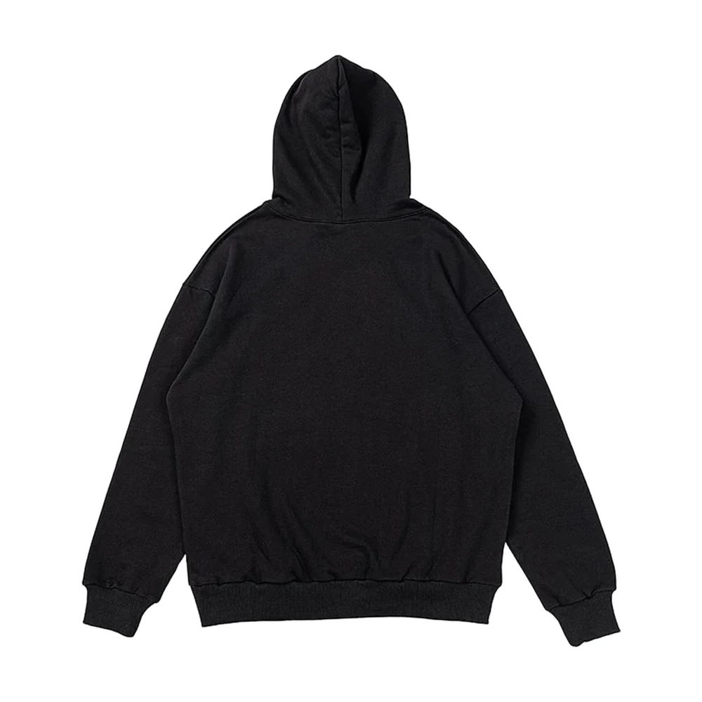Plain Black Pullover Hoodie