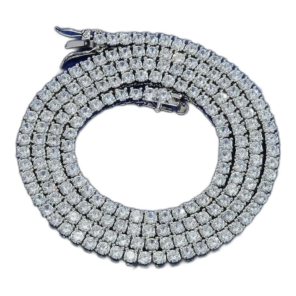Moissanite Tennis Chain Necklace