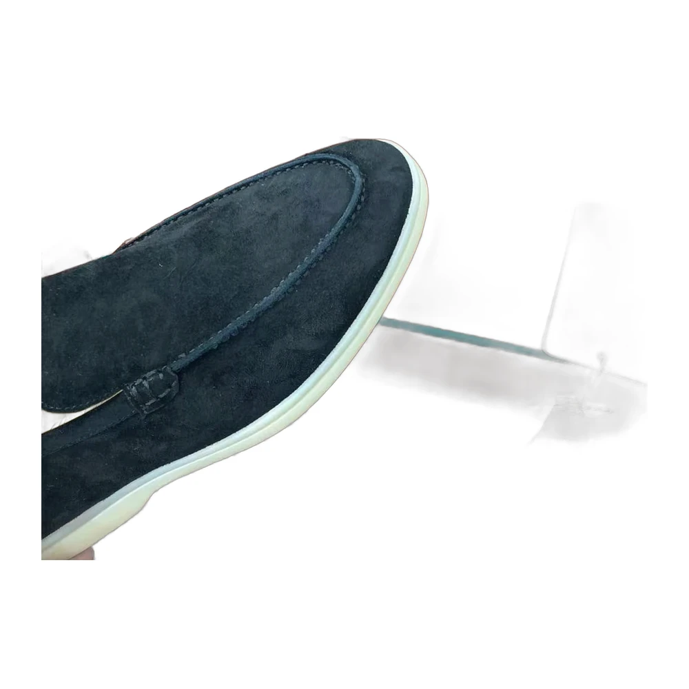 Loro Piana Suede Slip-On Loafers