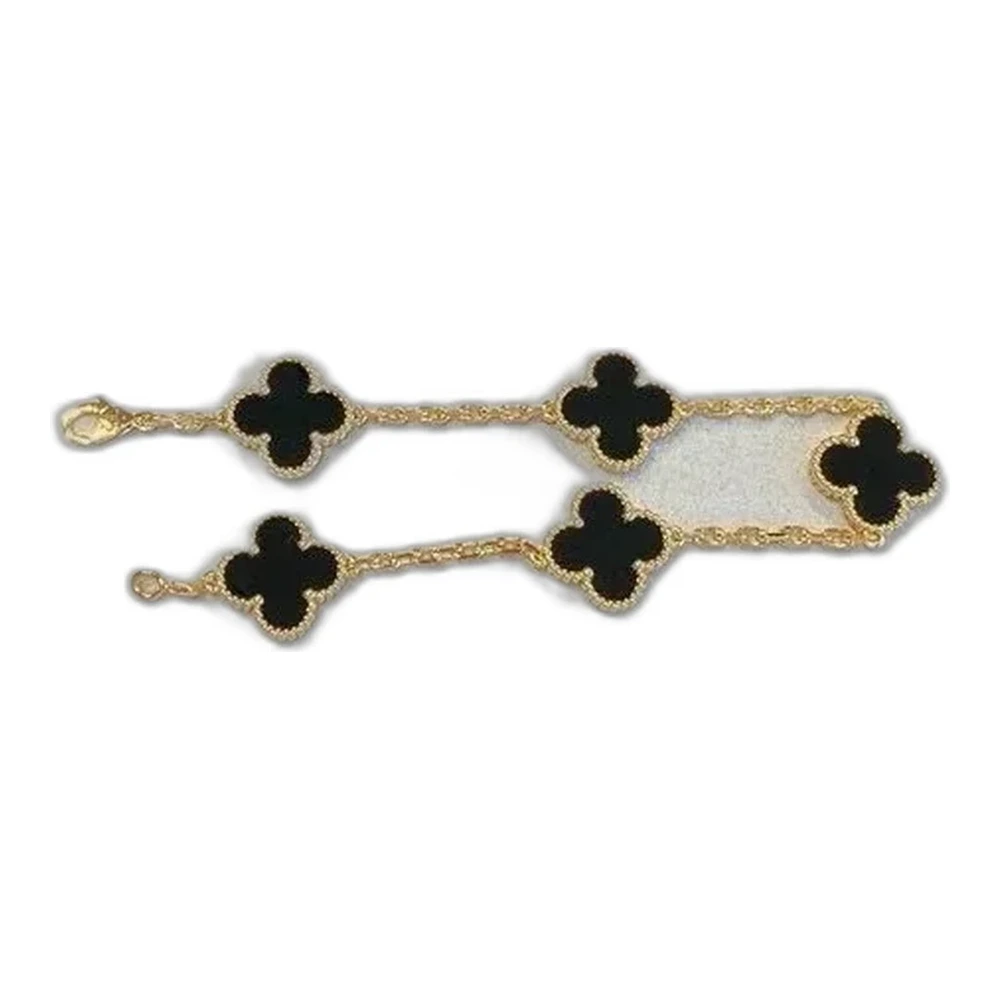 Van Cleef & Arpels CNC Engraved Gold-Tone Bracelet