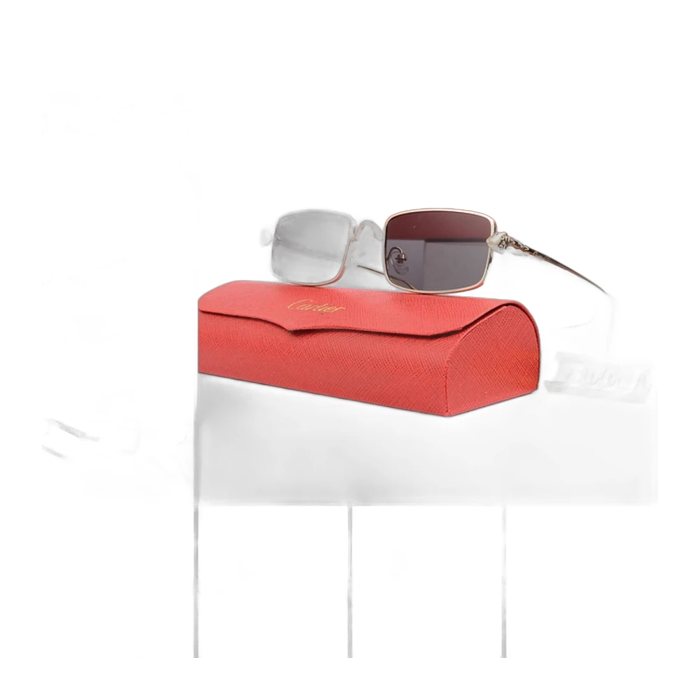 Cartier Rimless Rectangular Sunglasses