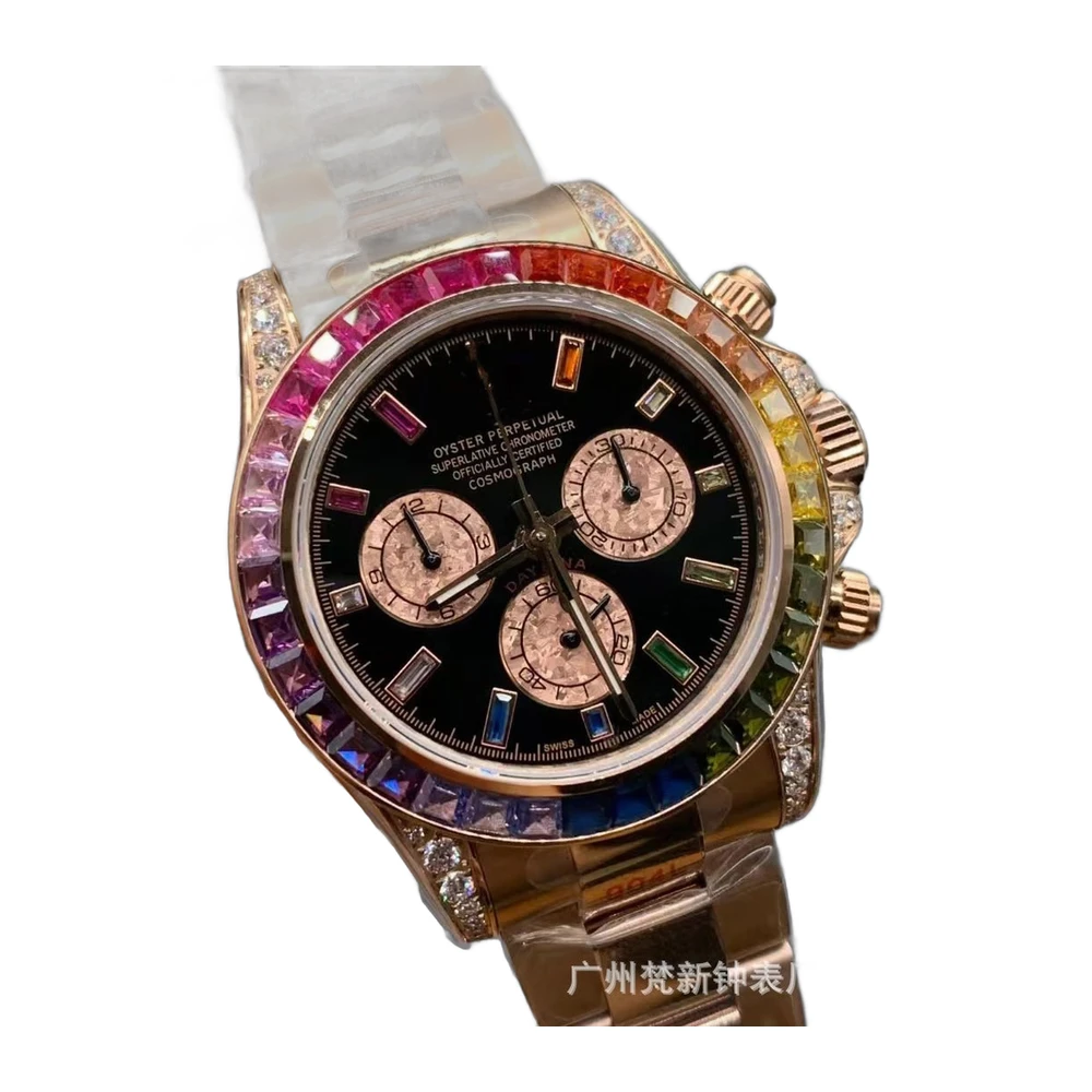 Rolex Rainbow Chronograph Automatic Watch