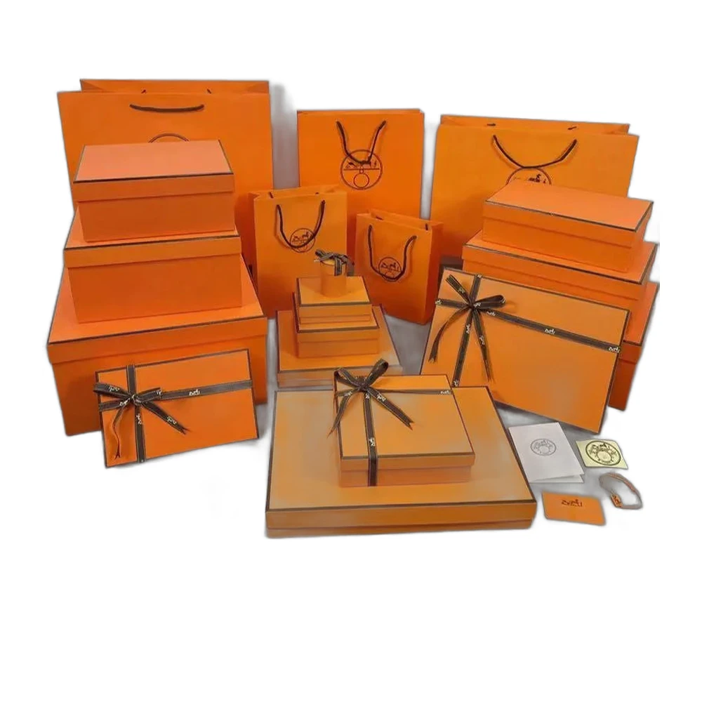 Hermes Gift Box and Shopping Bag Set