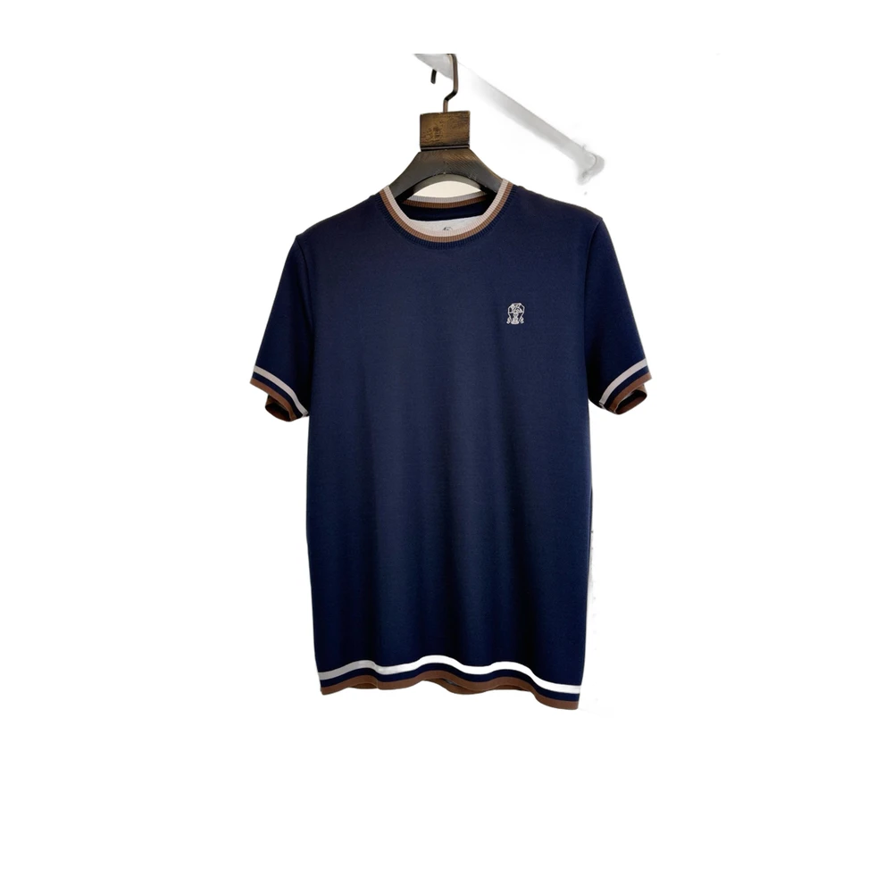 Contrast-Trim Ringer T-Shirt