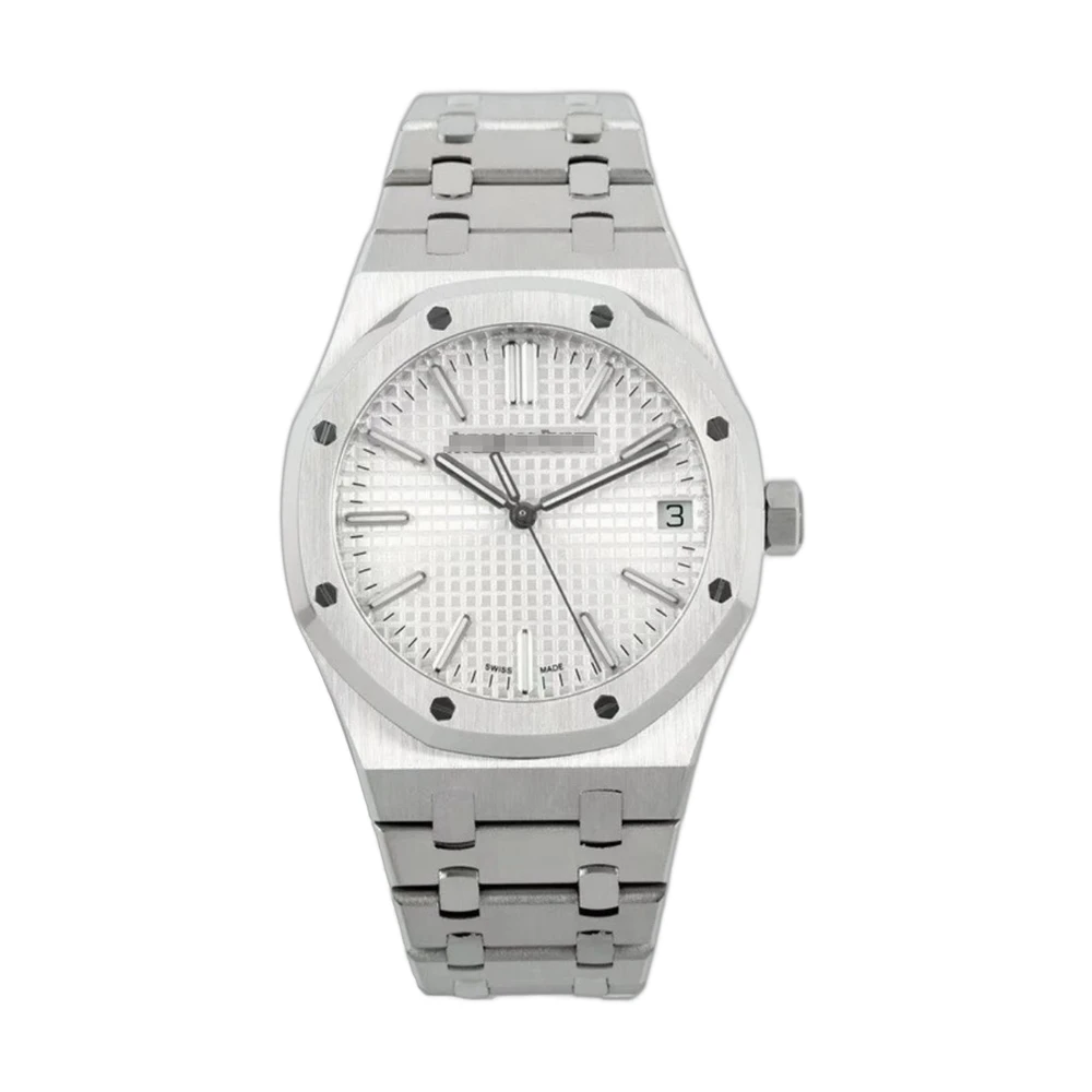 Octagonal Bezel Steel Watch