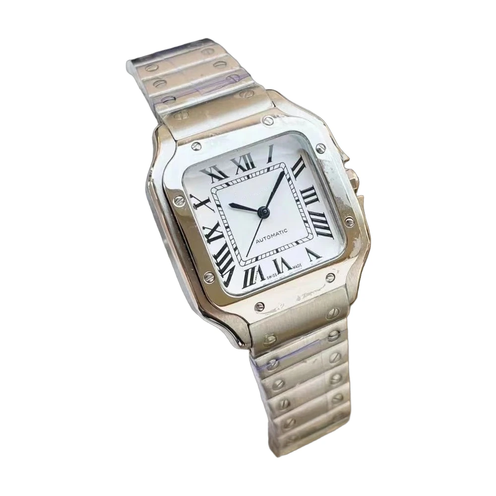 Cartier Santos Square Steel Watch