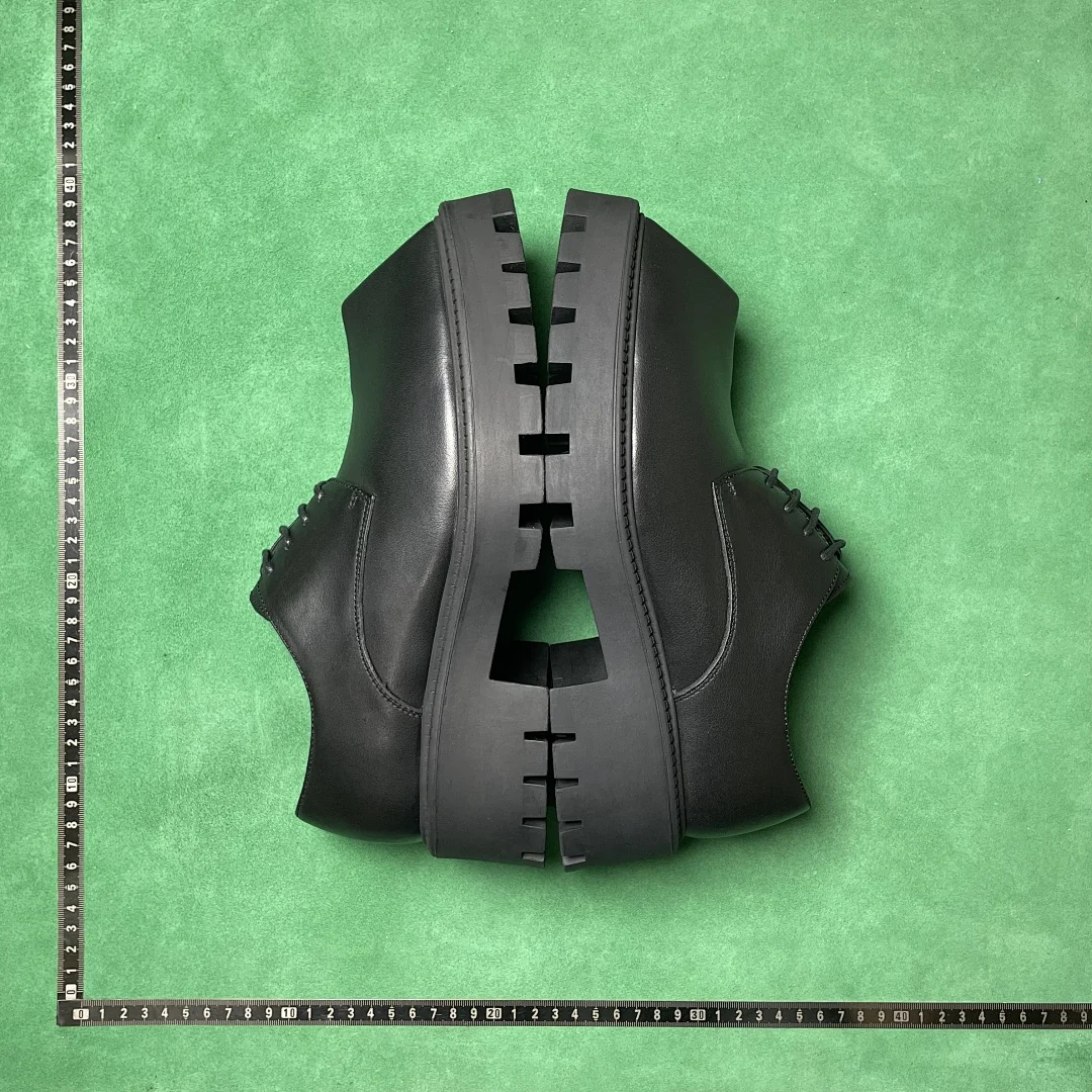 Chunky Sole Leather Derby Shoe