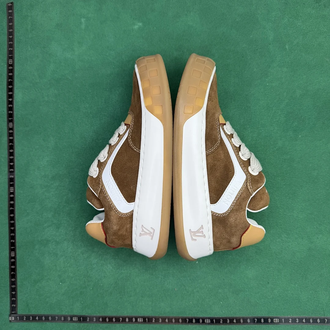 Louis Vuitton Suede Low-Top Sneaker Brown Gum