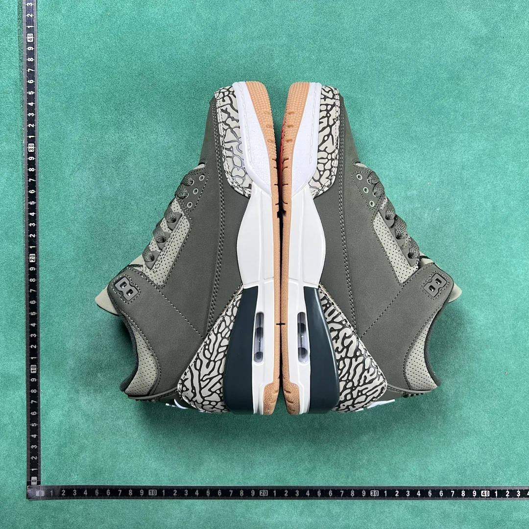 Air Jordan 3 Olive Elephant Print