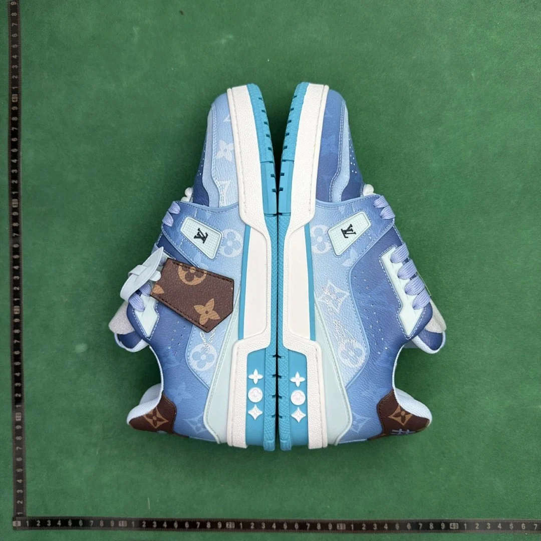 Louis Vuitton LV Trainer Blue Monogram Denim