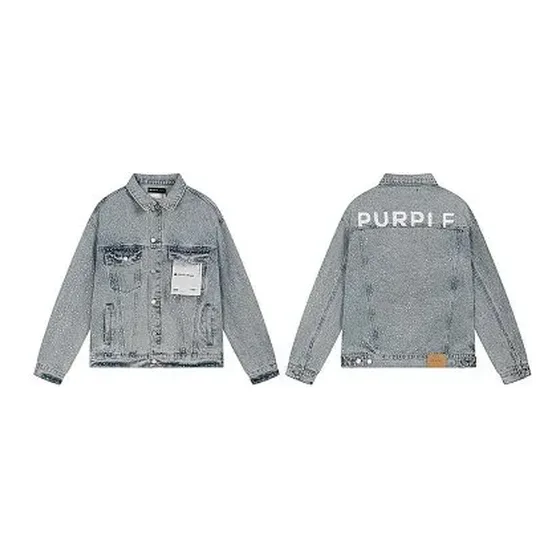 Purple Brand Distressed Denim Jacket