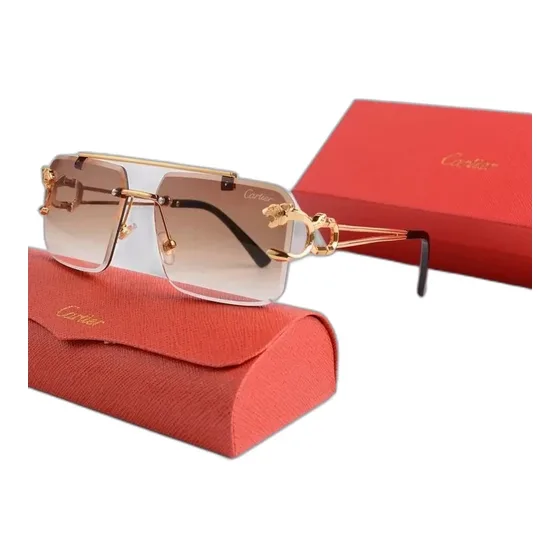 Cartier Panthere Aviator Sunglasses Smoke