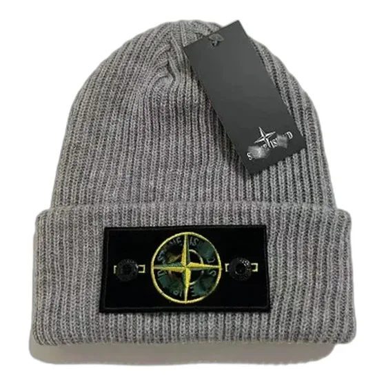 Stone Island Compass Badge Knit Beanie