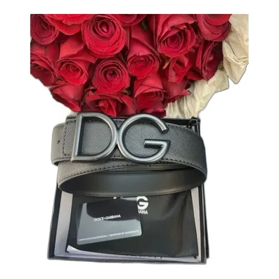 Dolce & Gabbana DG Baroque Leather Belt