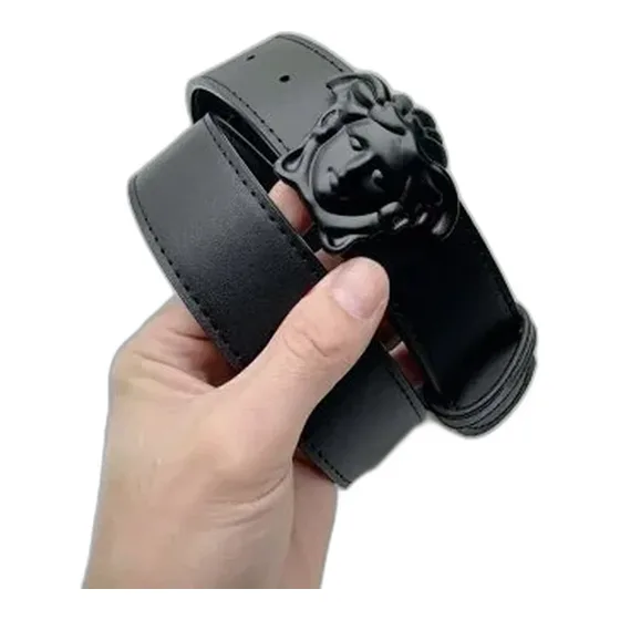 Versace Medusa Head Buckle Leather Belt