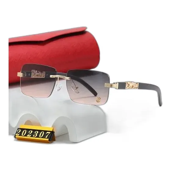 Cartier Panthere Rimless Square Sunglasses