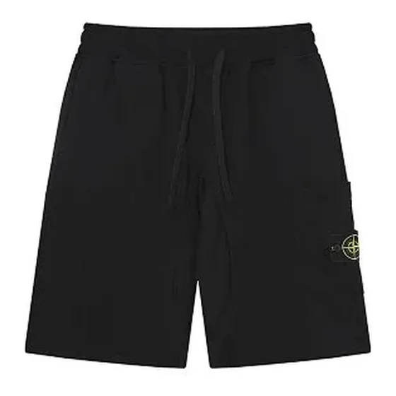 Stone Island Badge Fleece Sweat Shorts