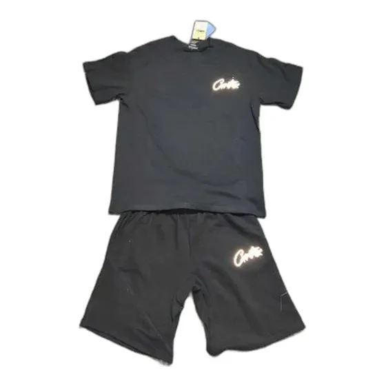 Corteiz Script Logo Tee & Shorts Set