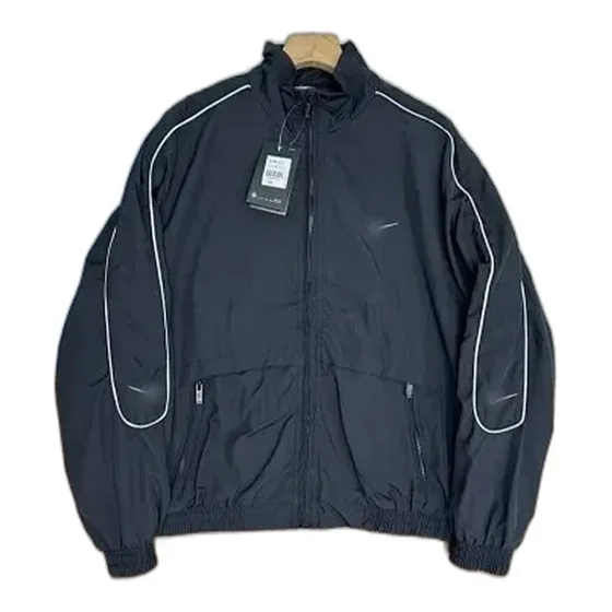 Reflective Piping Track Windbreaker Jacket