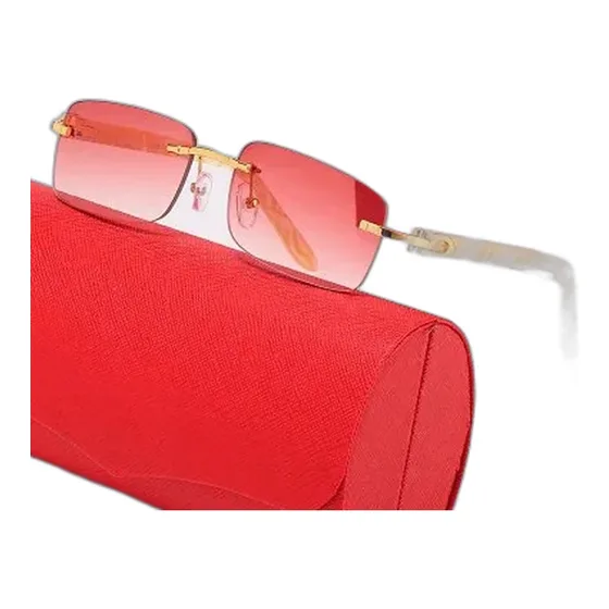 Cartier Rimless Rectangular Sunglasses