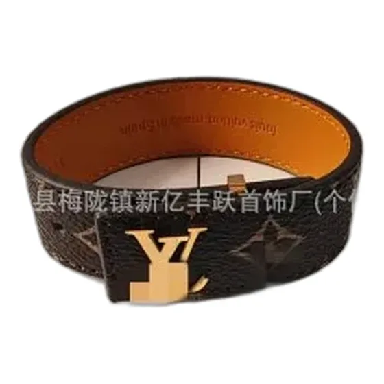 Louis Vuitton Monogram Leather Bracelet