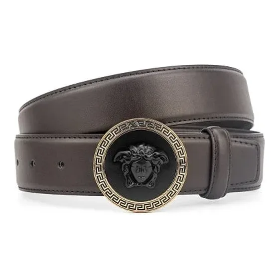 Versace Medusa Head Leather Belt