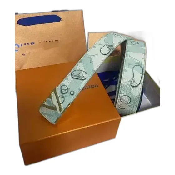 Louis Vuitton Monogram Belt Gold Buckle