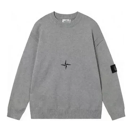 Stone Island Compass Badge Knit Crewneck Sweater