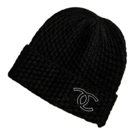 Chanel CC Logo Knit Beanie
