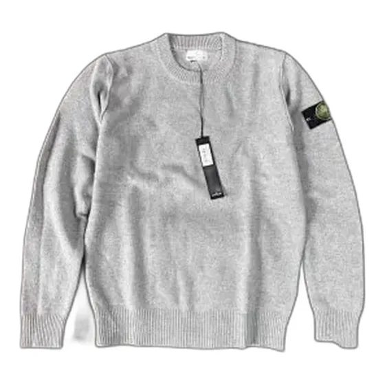 Stone Island Compass Badge Crewneck Knit Sweater
