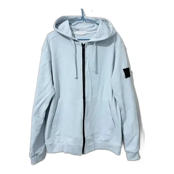 Stone Island Compass Patch Zip Hoodie