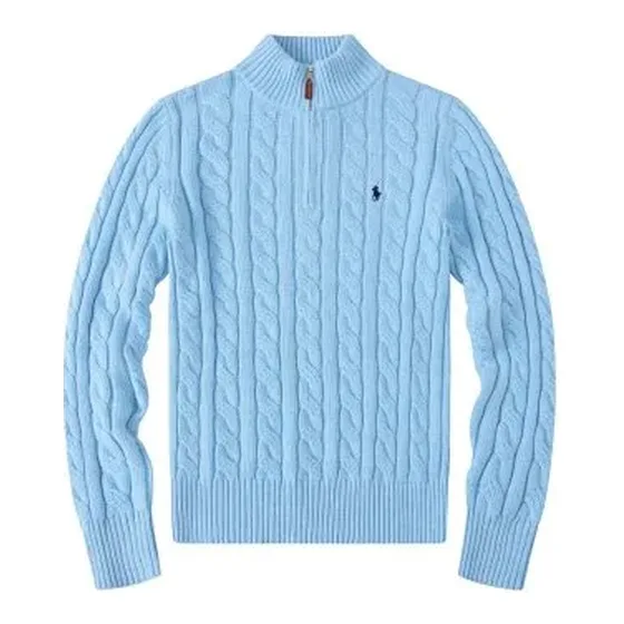 Polo Ralph Lauren Cable-Knit Quarter-Zip Sweater