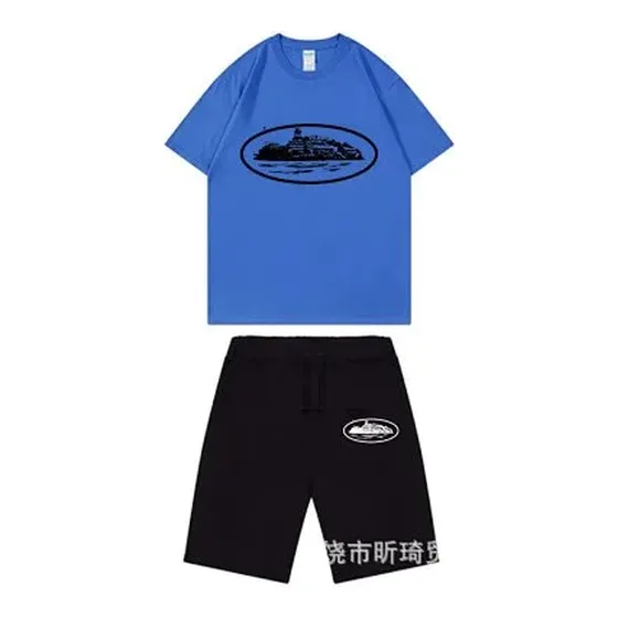 Corteiz Alcatraz Oval Logo T-Shirt & Shorts Set