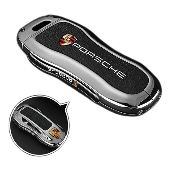 Porsche Leather Car Key Case Cover