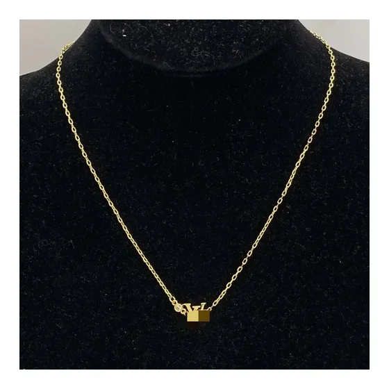 Louis Vuitton Monogram Pendant Necklace