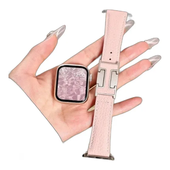 Hermès H-Buckle Leather Apple Watch Band