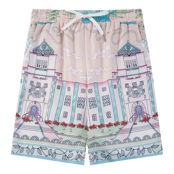 Casablanca Hawaiian Print Camp Shirt and Shorts Set