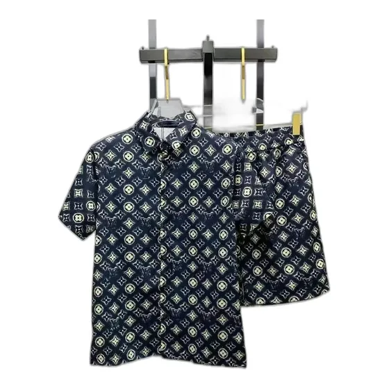 Louis Vuitton Monogram Shirt and Shorts Set