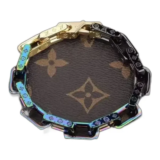 Louis Vuitton Cuban Link Titanium Steel Bracelet