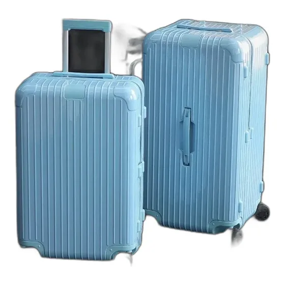 RIMOWA Aluminum Grooved Carry-On Luggage