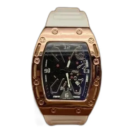 Richard Mille Skeleton Tonneau Silicone Watch