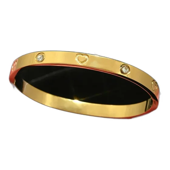 Cartier Stainless Steel Zircon Bangle Set