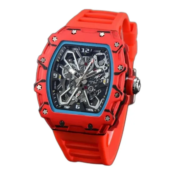Richard Mille Barrel Carbon Skeleton Quartz Watch
