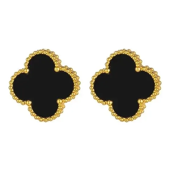 Van Cleef & Arpels Four-Leaf Clover Stud Earrings
