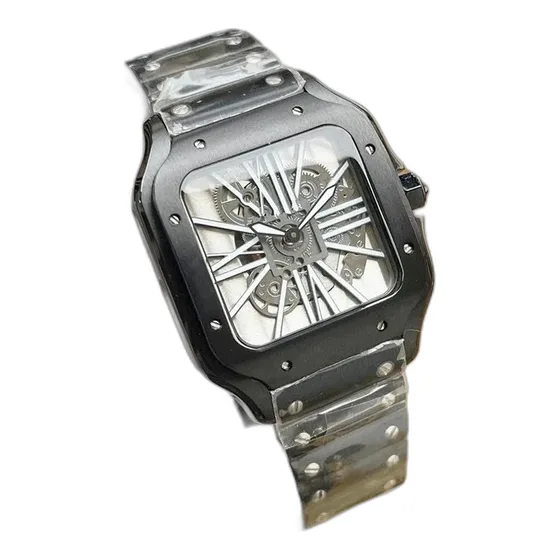 Cartier Square Skeleton Automatic Watch