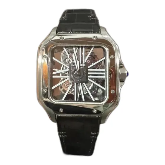Cartier Stainless Steel Skeleton Watch